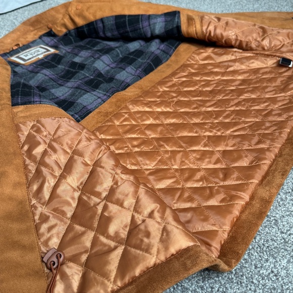 Vtg Reportage R.D.G. Italia Luxury Suede Brown Men’s Jacket Size Medium - Picture 14 of 16